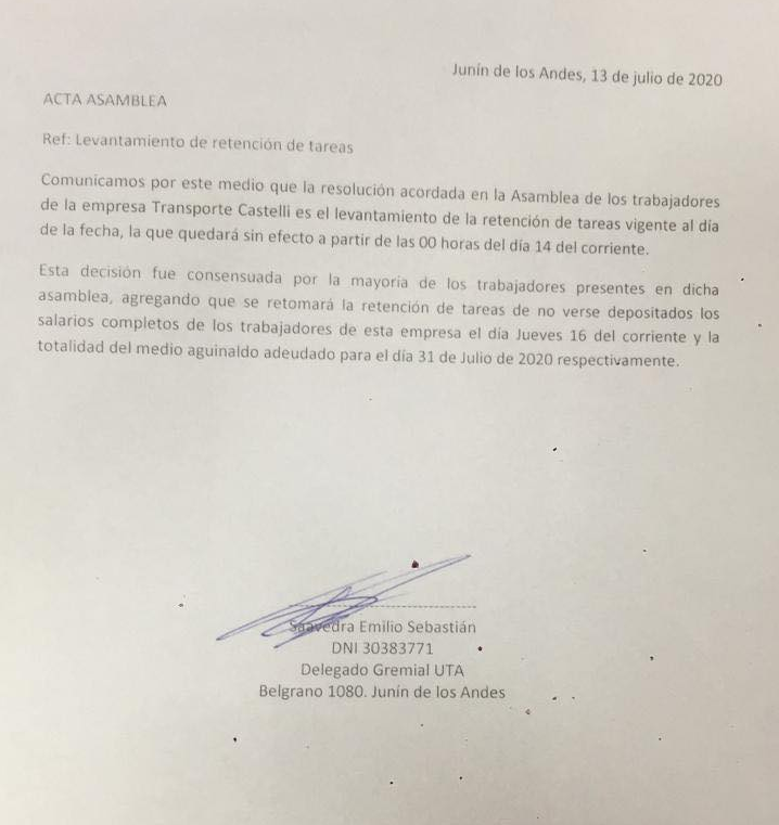 acta tte castelli