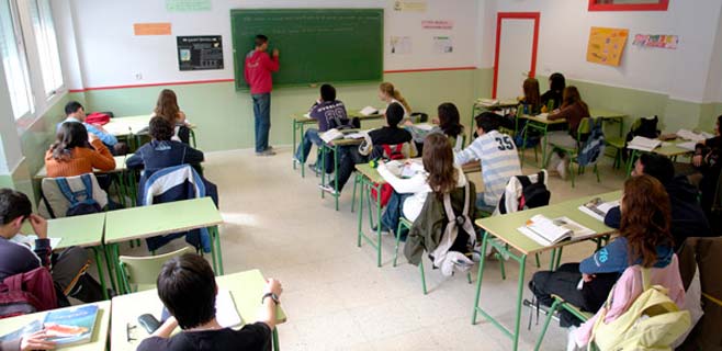 aula con alumnos