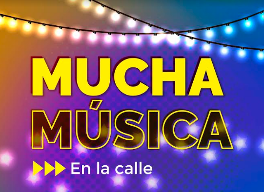 mucha musica en la calle