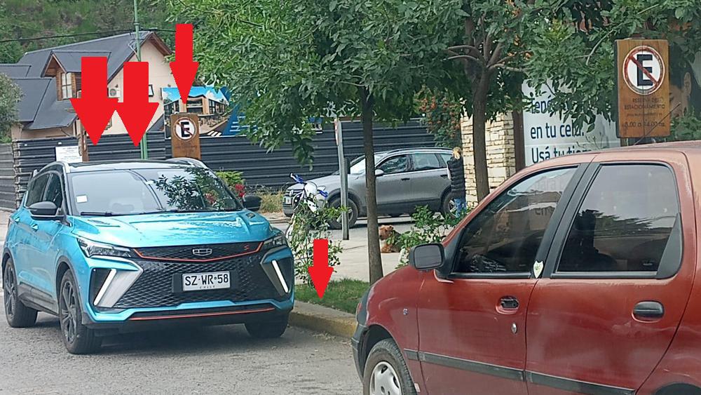 auto mal parado