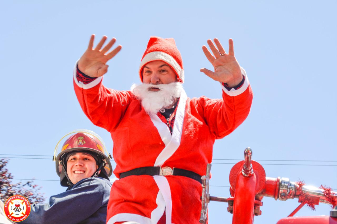 papa noel bomberos