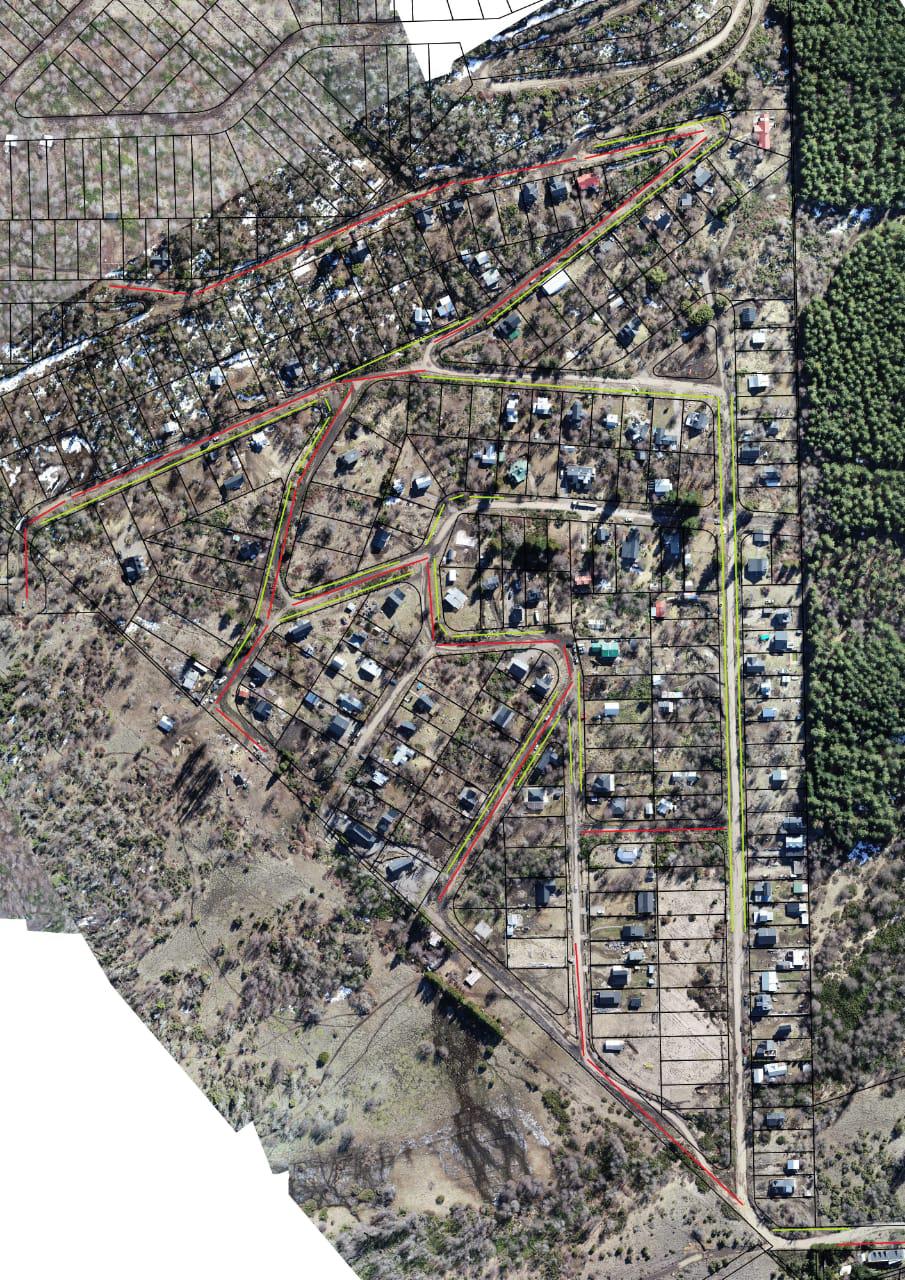 Plano calles enripiado y ensanchamiento