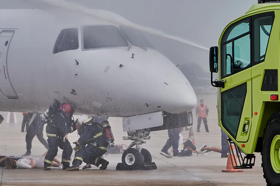 simulacro de accidente