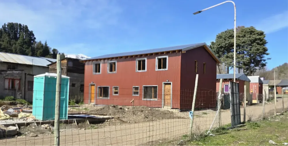 casa en planta de pavimento