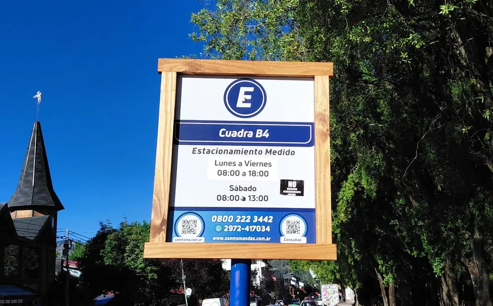 estacionamiento medido con marco